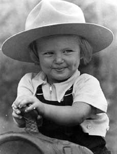 Marilyn, as a litte girl